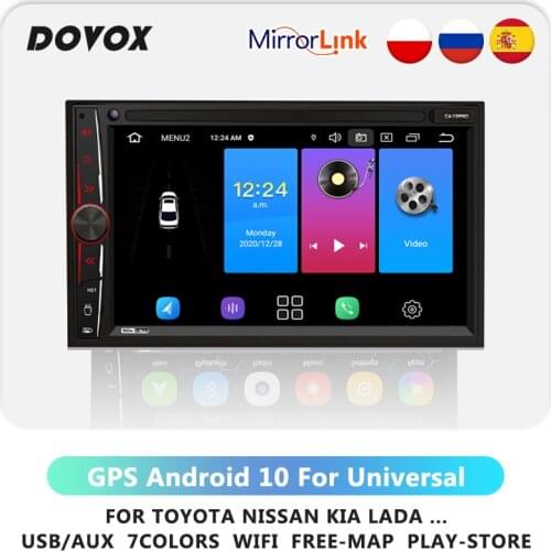 72Pro 2 Din Android 10 Car Radio For Toyota Nissan Kia Lada GPS Navigation 7" Universal Multimedia Player Autoradio 2din Audio