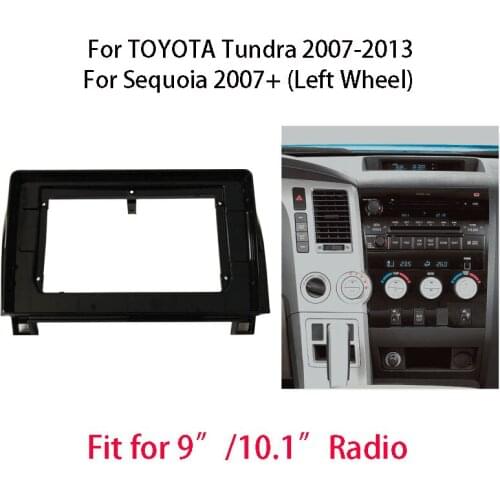 AutoRadio Fascia For TOYOTA Tundra/Sequoia Car Audio Stereo Dash Panel Mounting 9/10.1 inch Frame Kit Center Console Holder