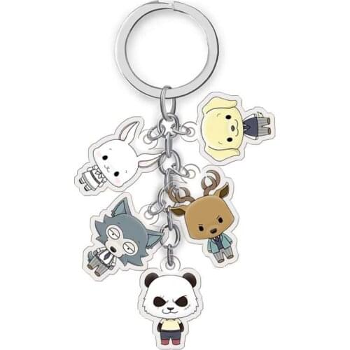 New BEASTARS Anime Kawaii Wolf Rabbit Animal Cosplay Accessories Kids Adult Keychain Acrylic Pendant Key ring Key chain