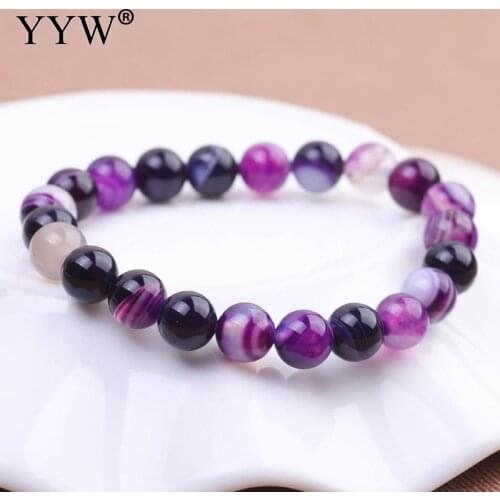 Natural Stone Beads A++ Purple Lace Stone Beads For Jewelry Making 7.5" Pick Size 6mm 8mm Jewelry Bracelet For Women
