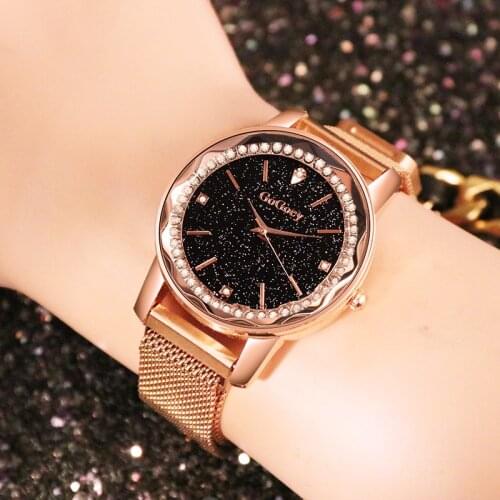 Starry Sky Watches Women Brand GoGoey Romantic Rhinestone Female Watch Ladies Clock Dress Womens Quartz Watches reloj mujer