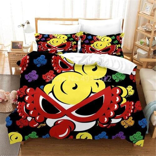 Kids 3D Hysteric-Mini Duvet Cover with Pillowcase Bedding Set Single Double Twin Full Queen King Size Bed Set for Bedroom Decor