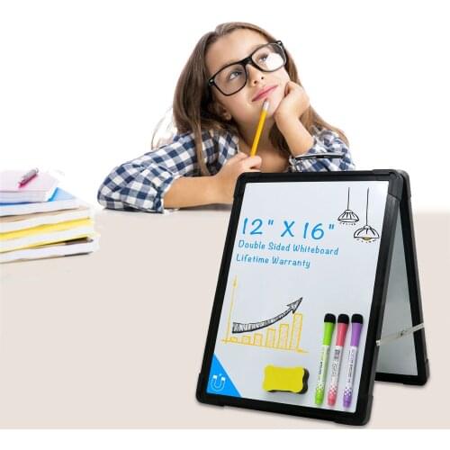 Whiteboard Double-sided Magnetic Kids Dry Wipe Board Foldable Mini Drawing White Board Small Erase Boards Office School Supply