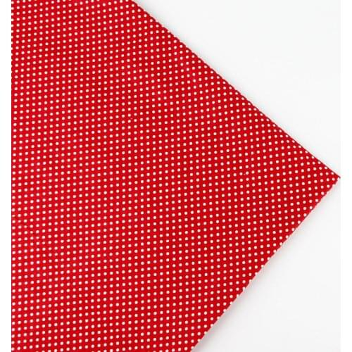 158cm x 0.5 meter red Polka dots print cotton fabric DIY fabrics for patchwork fabric and crafts