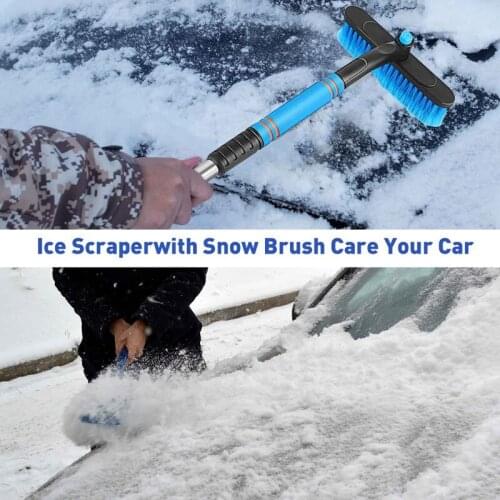 Car Snow Removal Shovel Car Glass Defrosting Telescopic Snow Scraper Deicing Brush Winter Snow Removal Tool Car Cleaning Tool