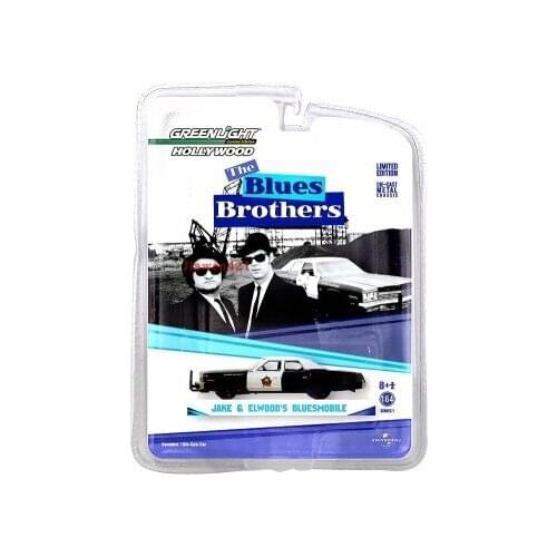 GreenLight Car 1:64 1974 Dodge Monaco Blues Brothers Collection Metal Die-cast Simulation Model Cars Toys