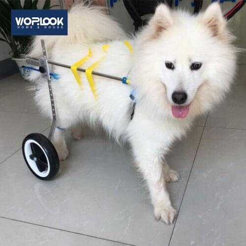 2-Wheeled Pet Hind Limb Moped Paralyzed Dog Cat Wheelchair General Handicapped Pet Disabled Dog Rehabilitation Auxiliary Car