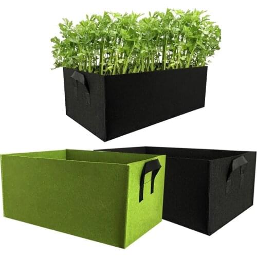 FLOWERS SPRAL Square Planting Bag, 1 flower Pot With Handle, Vegetable Planting Bag, A Bag flower Pot For Growing Vegetables