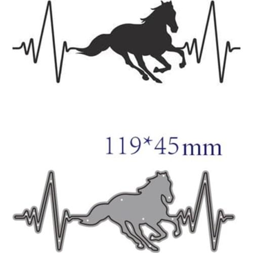 Metal cutting dies cut die mold Animal horse decoration Scrapbook paper craft knife mould blade punch stencils