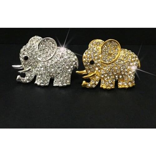 Cute Crystal Elephant Car Air Freshener Perfume Air Vent Clip Car Interior Styling F-Best