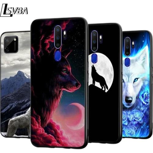 Moon Wolf Howl For OPPO A5 A9 A7 A11X A1K A12 A12E A31 A32 A53 A53S A72 A73 A93 AX7 Pro 2020 2018 5G Phone Case