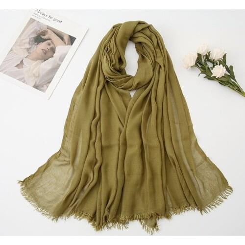 Viscose muslim hijab turban soild color womens shawls and wraps fashion Malaysia hijab scarf female oversized pashmina