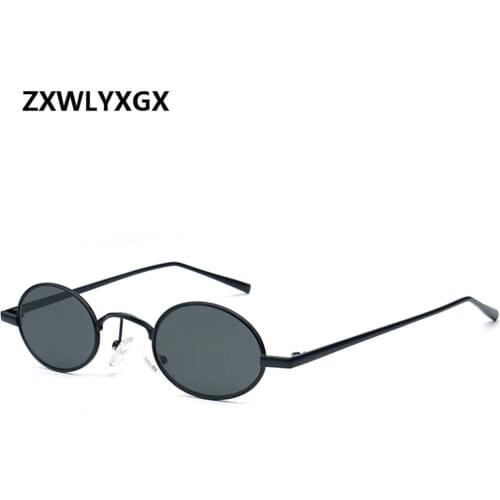 The new 2020 small round sunglasses women/men trend ancient ways ocean transparent metal frame sun glasses unisex UV400