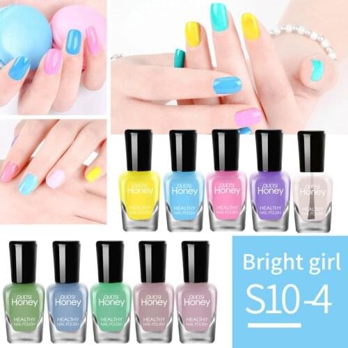 The new gorgeous Oris set nail polish quick-drying, peelable and tearable waterborne beginner nail polish 5ml*10 bottle