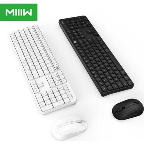 Original xiaomi MIIIW RF 2.4GHz Wireless Office Keyboard Mouse Set 104 Keys For Windows PC Compatible Portable USB Keyboard