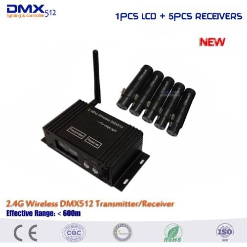 DHL Free shipping 2.4G Wireless DMX512 Controller New wireless DMX 126 channels Controller For Stage Dj Disco Club Light