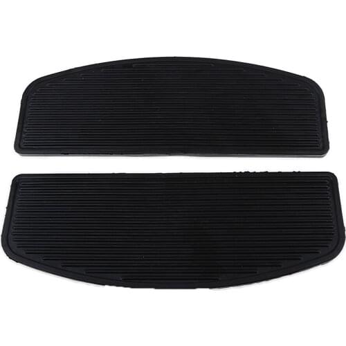 Pair Black Rider Insert Footboard Foot Pegs Footrest Pads For Touring Models