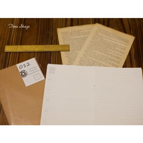 Travelers notebook refill hardiron book core midori standard type 012 schedule planning