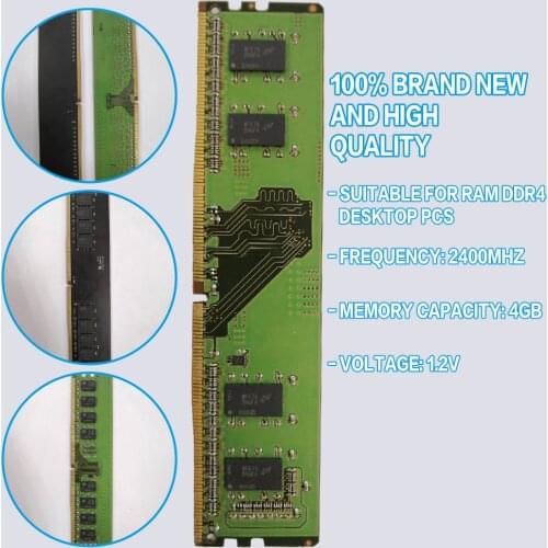 For PC Computer Motherboard 1pc DDR4 Desktop Memory Strip 2400MHz PC4-19200 288 Pin Memories Module Pohiks
