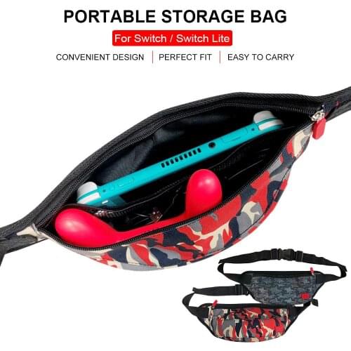 Host Camouflage Portable Storage Bag NS Game Machine Single Shoulder Diagonal Storage Bag For Switch Lite Accesories