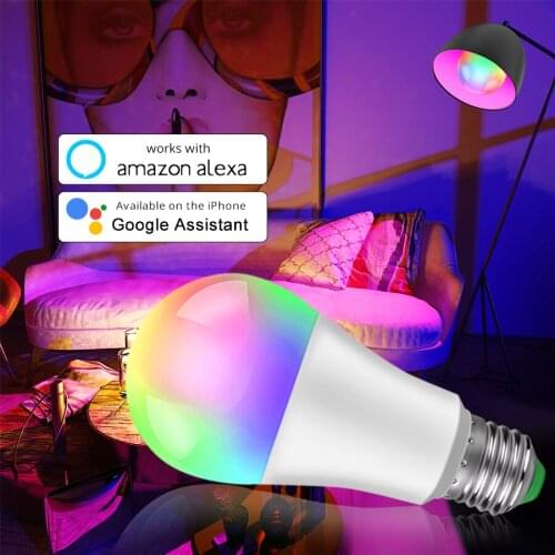 LED Night Light Wifi APP Control Smart Bulb E27 Dimmable and Timeable 85-265v Holiday Lighting