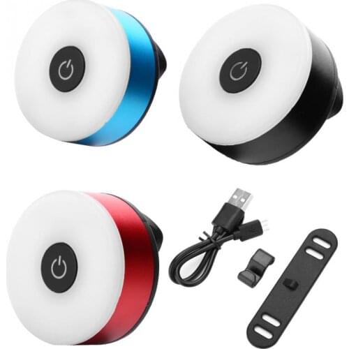 Bike Tail Light USB Rechargeable Bicycle Rear Light Waterproof Mountain Road Bike Taillight Night Cycling Safety Warning Light