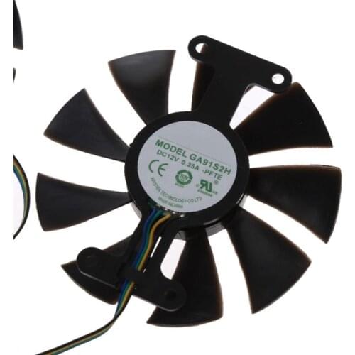 New 85mm GA91S2H DC 12V 0.35A 4Pin Cooler Fan Replacement For Zotac GTX 1060 GTX950 GTX 1050Ti Graphics Card Cooling Fan
