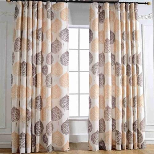 GYC2130 Autumn Leaves Custom Curtain HighBlackout 85%-90% Living Room Bedroom Shading Nordic Style Drapes