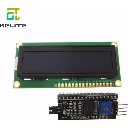 10sets=1lot 10pcs IIC/I2C + 10pcs LCD1602 Blue Backlight LCD Display Adapter Plate IIC