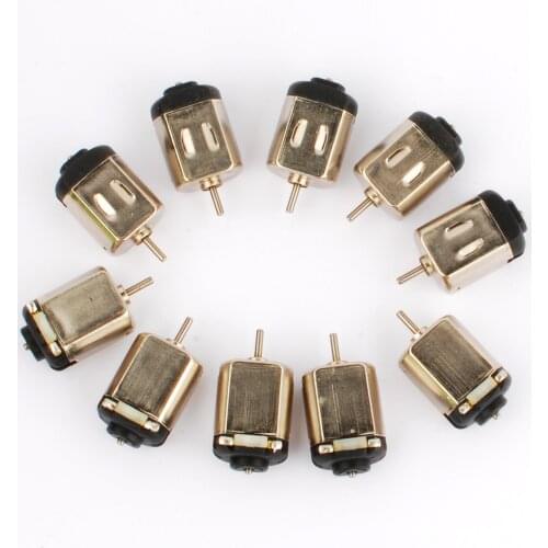 10pcs Long Axis Strong Magnetic130 motor 3V 580mA 19500RPM toy motor model motor