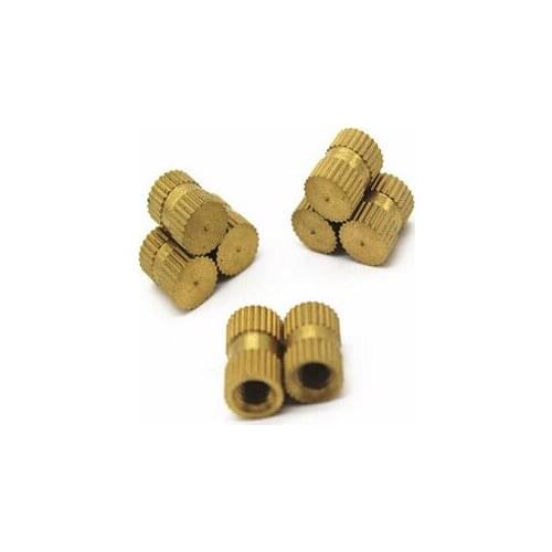 100PCS M3*8*4 MM Blind hole Knurl nut type B copper insert Copper nut embedded injection nut