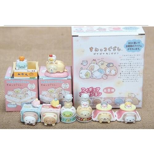 11 Styles Sumikko Gurashi Mini Animals Toys Cartoon Doll Anime PVC Action Figure Collection Model Kids Toy Cup Decoration Gift