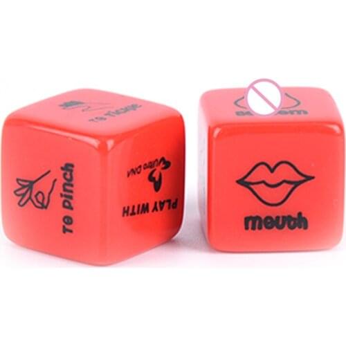 2pcs/set 6 Positions Sex Dice Punishment Sexy RomanticLove Humour Gambling Adult Games Erotic Craps Pipe Toy For Couples