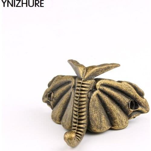 20pcs 46*40mm Special Offer Real Antique Wooden Trunk Legs Foot Elephant Decorative Gift Corner Bronze Alloy 46 * 32mm