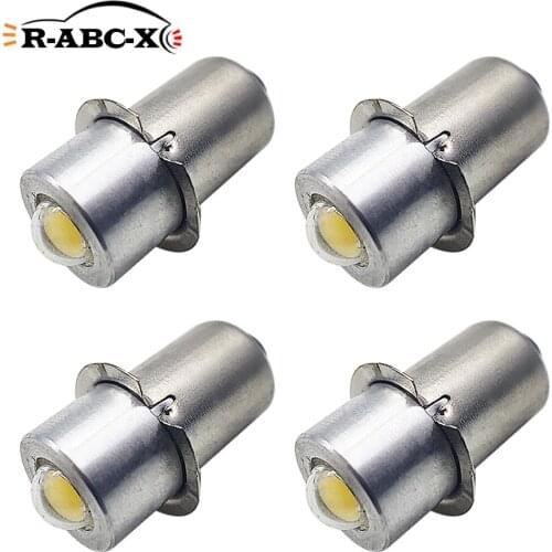 4 X Maglite Led Upgrade 3000K 6000K Flashlight Kit Bright White 1Watt P13.5s PR2 PR3 PR4 DC3-18V