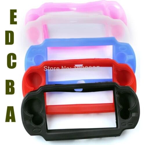 5 colors Soft Silicone Skin Protector Guard Cover Protective Case Protect Shell For PSV 1000 PSVita PSV1000 Console 30pcs/lot