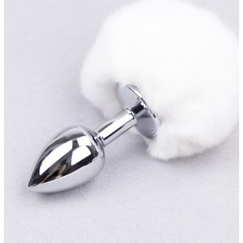 Butt Plug With Smooth Touch Stainless Steel Tail Anal Plug No Vibrator Anal Sex Toys For Woman Men Lesbian Erotic Sex Shop