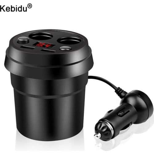 2 USB Car Charger DC 5V 3.1A Power Socket Adapter For Cigarette Lighter Splitter Mobile Phone Chargers With Voltage LED Display