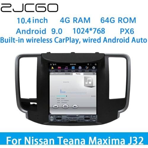 ZJCGO Car Multimedia Player Stereo GPS DVD Radio Navigation Android Screen System for Nissan Teana Maxima J32 2008~2013