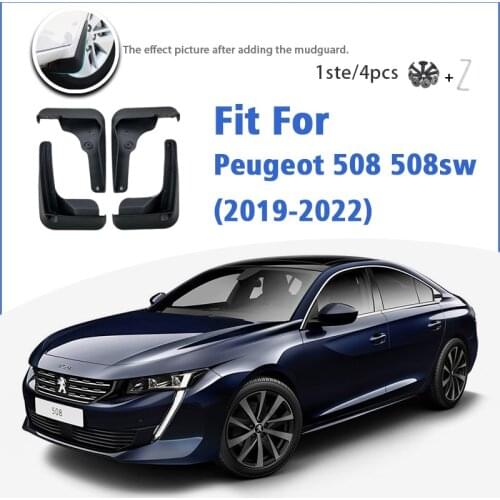 Mudguard For Peugeot 508 sw 508sw 2019-2022 Front Rear 4pcs Mudflaps Mudguards Car Accessories Auto Styline Splash Guard Fender