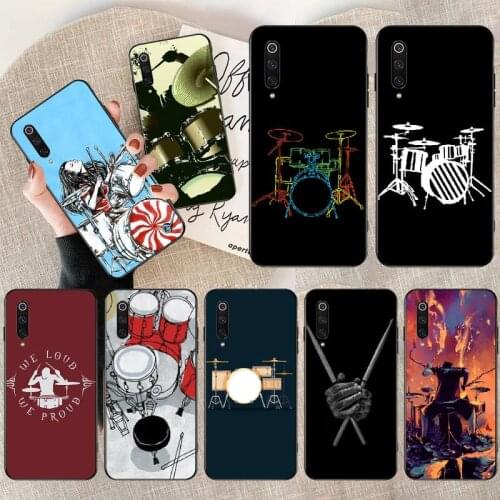PENGHUWAN Musical Instrument Drum Drawing Unique Design Phone Cover for Redmi Note 8 8A 7 6 6A 5 5A 4 4X 4A Go Pro Plus Prime