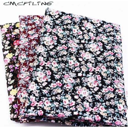 CMCYILING Printed Cotton Fabric For DIY Quilting Sewing Floral Fabric Tissus Flower Cushion Curtain Material