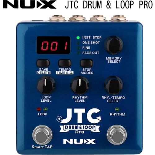 Nux JTC Drum & Loop PRO Dual Switch Looper Pedal electric Guitar Effect Pedal