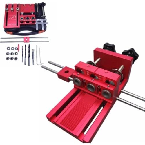 Woodworking DIY tools Woodworking Joinery High Precision Dowel Jigs Kit 3 in 1 Drilling locator drilling guide kit