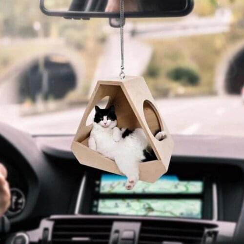 Creativity Flying Cat Pendant Car Backpack Ornaments Cute Car Hanging Ornaments