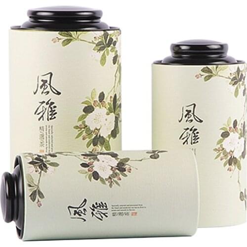 Xin Jia Yi Packaging Fruit Flower Vegetable Seed Tin Can Round Tin Can With Clear Window Paper Tin Can Screw Top Coffee Tin Can