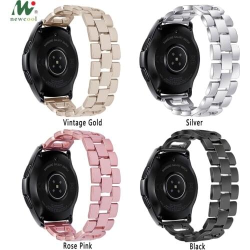 Metal Crystal watchband For Samsung Galaxy Watch 46mm Metal Trapezoid With Diamond Chain 2019 Men Women Casual Fashion Strap