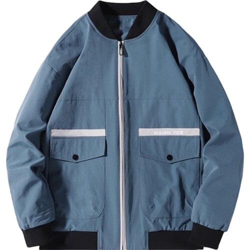 Autumn New Mens Bomber Zipper Jacket Male Casual Streetwear Hip Hop Slim Fit Pilot Coat Men Clothing Plus Size 4XL Y2999