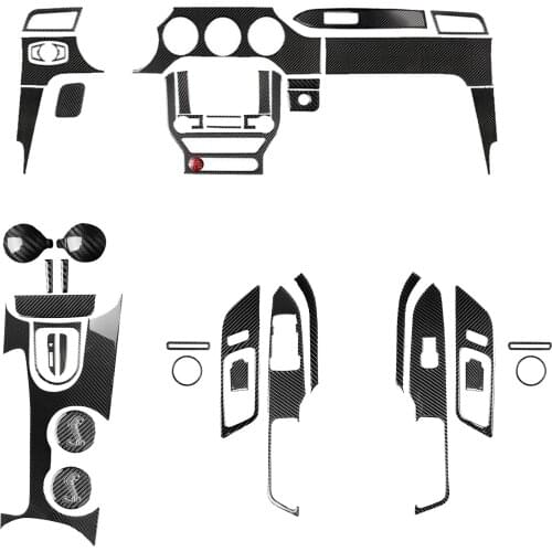 Carbon Fiber Console Frame Stickers for Ford 2017 2016 2015, Easy to Use