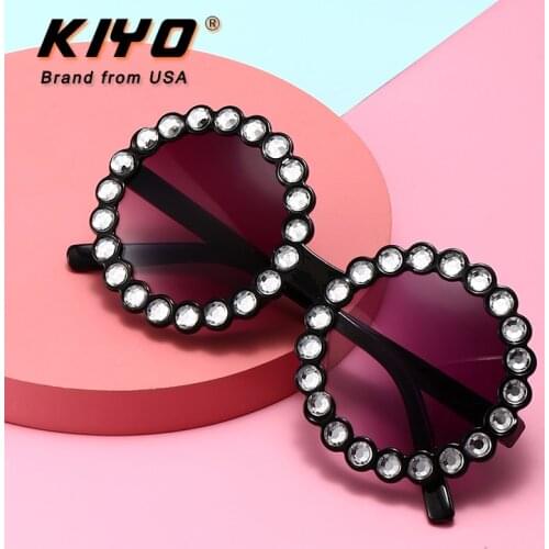 KIYO Brand 2021 New Kids Round Sunglasses PC Fashion Sun Glasses High Quality UV400 Sport Eyewear 028